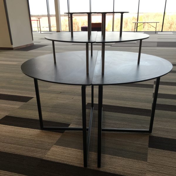 Half-Moon Tiered Buffet Tables