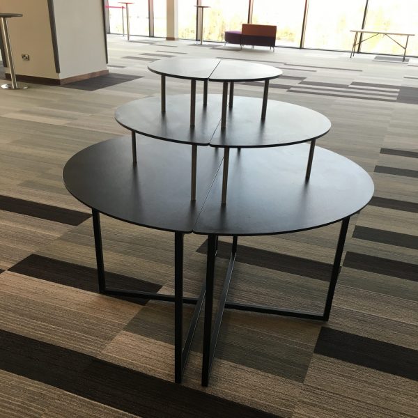 Half-Moon Tiered Buffet Tables