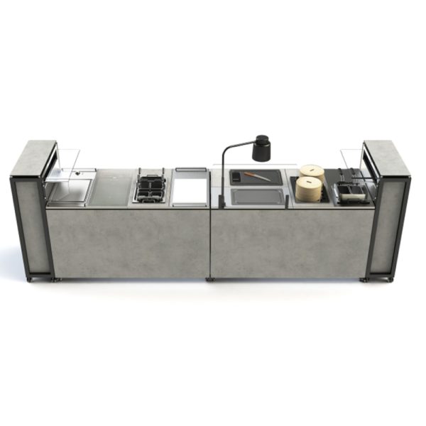 Live Cooking and Induction Modular Buffet System