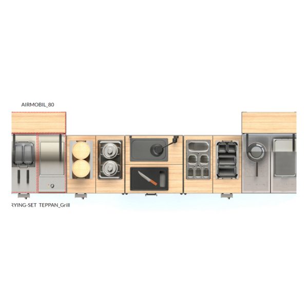 Live Cooking and Induction Modular Buffet System