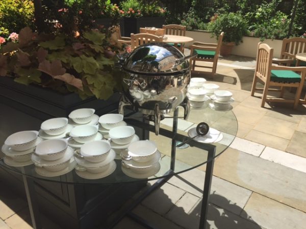 Half-Moon Tiered Buffet Tables